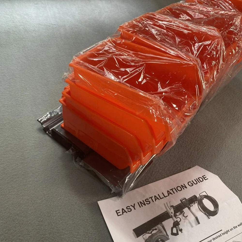Torack Wall Mounted Storage Bins Orange 20 Pieces 6